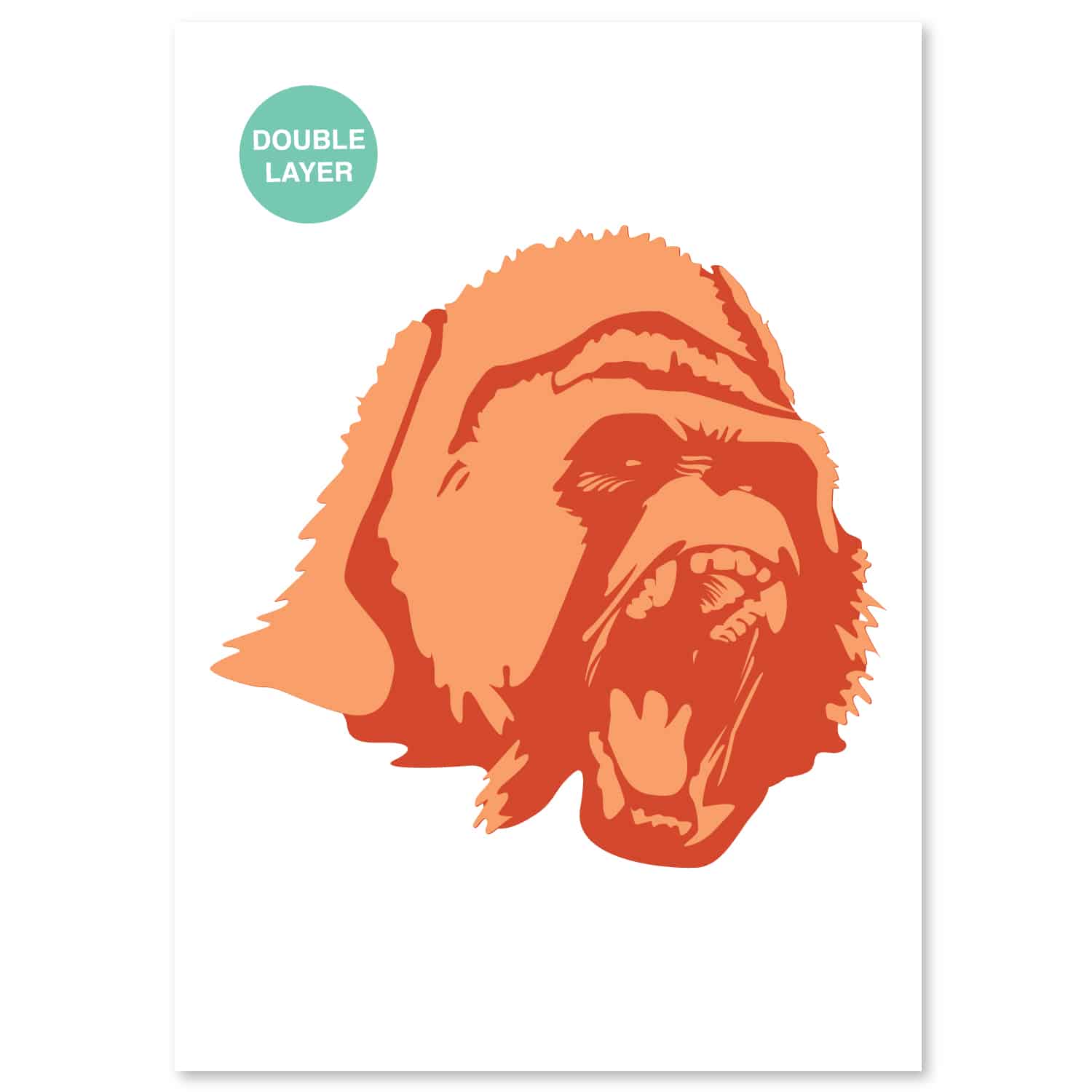Gorilla Sjabloon - A3 Formaat - 2 Lagen