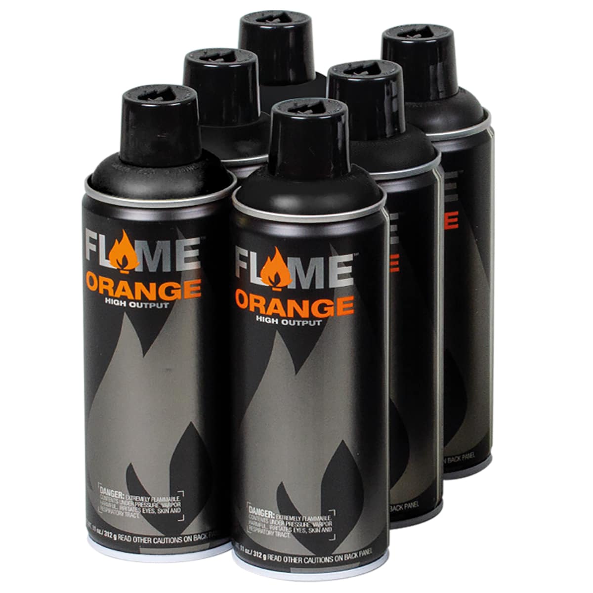 Molotow Flame Orange Spray Paint - 6 stuks - 400ml 