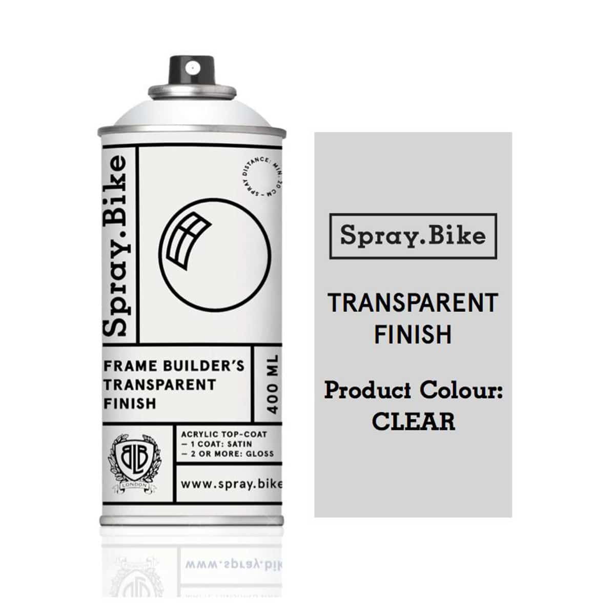 Spray.Bike Frame Builder's Transparent Finish - Satin/Gloss