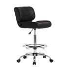 Studio Designs Black Crest tekenstoel - Chroom/zwart