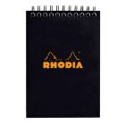 Rhodia Classic notitieblok A7 - Ruitjes bedrukt & zwarte kaft