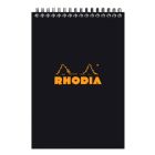 Rhodia Classic notitieblok A6 - Ruitjes bedrukt & zwarte kaft