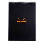 Rhodia Classic notitieblok A4 - Ruitjes bedrukt & zwarte kaft