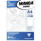 Clairefontaine Manga Paper - A4 storyboard papier - 1-voudige indeling
