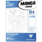 Clairefontaine Manga Paper - B4 storyboard papier - 6-voudige indeling