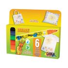 Javana texi mäx Sunny - 6x Textielstiften set voor licht textiel