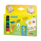 Javana texi max Sunny - 5x Textielstiften set voor licht textiel