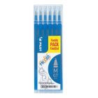 Pilot FriXion Ball - Set van 6 Blauwe Vullingen - Medium Tip