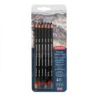 Derwent Tinted Charcoal 6 Potloden Set