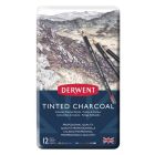 Derwent Tinted Charcoal 12 Potloden Blik