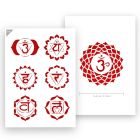 QBIX Chakra Sjabloon - A4 Formaat