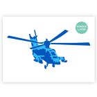 A3 Helikopter Sjabloon – 2 Lagen