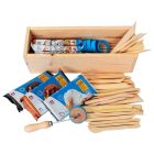 Boetseerset in houten box 6