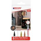 Edding 751 paint marker set van 5 metallic kleuren