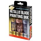 Essdee Block Printing Ink Metallic set van 3 kleuren - 100ml