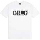 Grog Classic Logo T-shirt zwart op wit