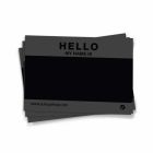 Hello My Name is stickers 50st - Zwart