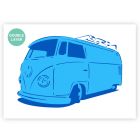 A3 Volkswagen Transporter Hippie Bus Sjabloon – 2 Lagen