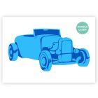 A3 Hotrod Roadster Sjabloon – 2 Lagen
