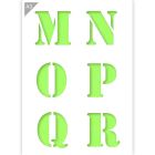 Lettersjabloon - M N O P Q R - A3 Formaat