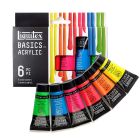 Liquitex Basics Acrylverf set van 6 fluorescent kleuren - 22ml