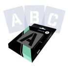 Lettersjablonen Set Compleet Alfabet - Sans Serif - 2 maten