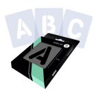 QBIX Lettersjablonen Set Compleet Alfabet – Ronde letters – 2 maten