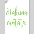 A3 Hakuna Matata Sjabloon