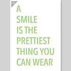 A3 A Smile is the Prettiest Thing You Can Wear Sjabloon
