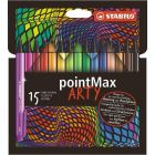 STABILO PointMax viltstiften set van 15 kleuren