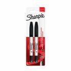 Sharpie Twin Tip Permanente Marker Blister - 2x zwart