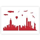 A3 New York City Skyline Sjabloon