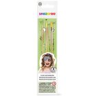 Snazaroo Schmink Penselen set van 3 stuks - groen