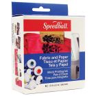 Speedball Textiel & Papier Druk Inkt set van 6 kleuren