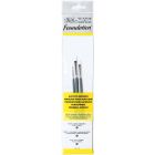 Winsor & Newton Foundation Platte Acrylverf penselen set van 3 stuks met korte steel
