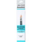 Winsor & Newton Foundation ronde aquarel penselen set van 3 stuks