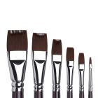 Winsor & Newton Galeria Acrylverf Penseel One Stroke - plat met korte steel