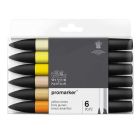 Winsor & Newton Promarker set van 6 Geeltinten