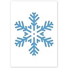 Sneeuwvlok Sjabloon in 3 maten