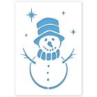 Sneeuwpop Sjabloon in 3 maten