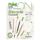 Clairefontaine Paint-ON Mixed Media Recycled A4 Blok –  Wit