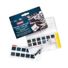 Derwent Tinted Charcoal Paint Pan Set 12 kleuren