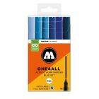 Molotow ONE4ALL Acrylstiften Blue Set van 6 Blauw tinten - 2mm