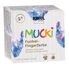 MUCKI - 4x 150ml parelmoer vingerverf set