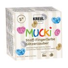 MUCKI Glanzende kleuren - 4x 150ml vingerverf set