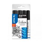 Pilot Pintor Welcome Set Zwart 4 Stuks - EF/F/M/B