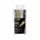 Posca PC1MC 4A 1MC - 4x Metallic Kleuren Set