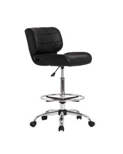 Studio Designs Black Crest tekenstoel - Chroom/zwart