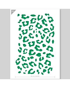 Luipaardprint Sjabloon - A4 Formaat