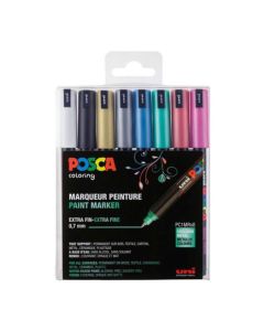 Posca PC1-MR Marker metallic set – 8 stuks